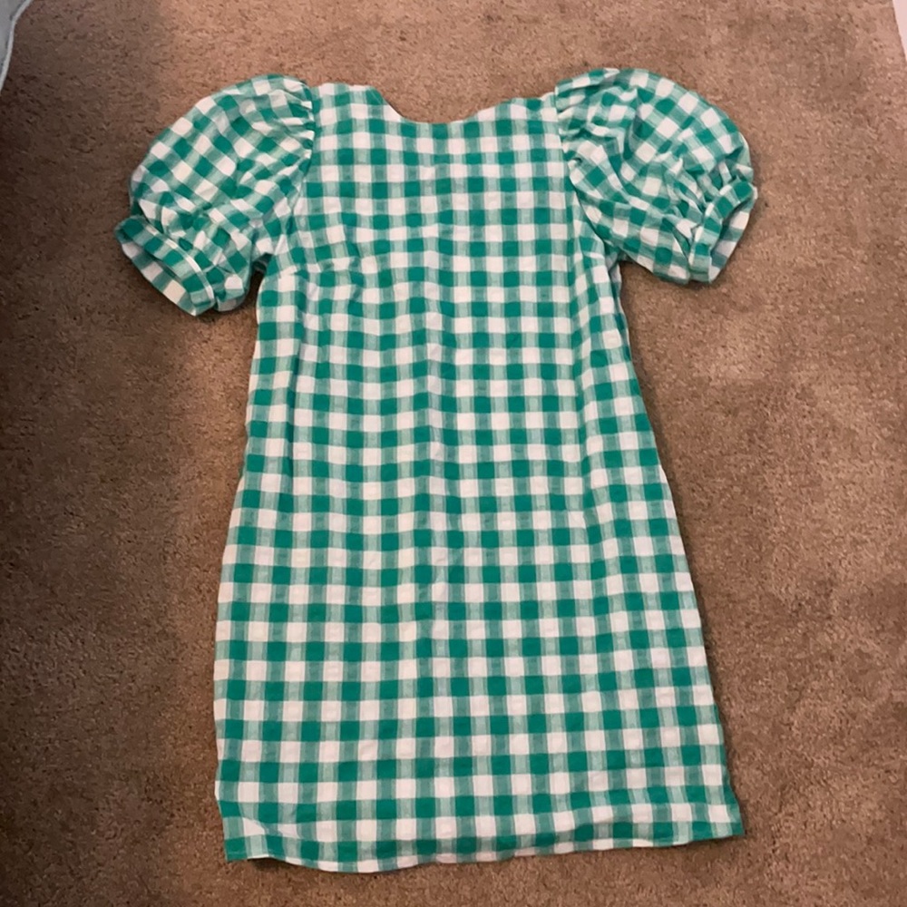 NBW NWT A New Day sz medium green gingham dress